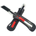 Cuchillo cortador para uso general de seguridad de plástico con cuchilla a presión de 18 mm